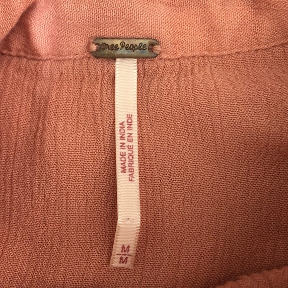 Free People Chemise Katie Bird Shirt Medium - Picture 6 of 11